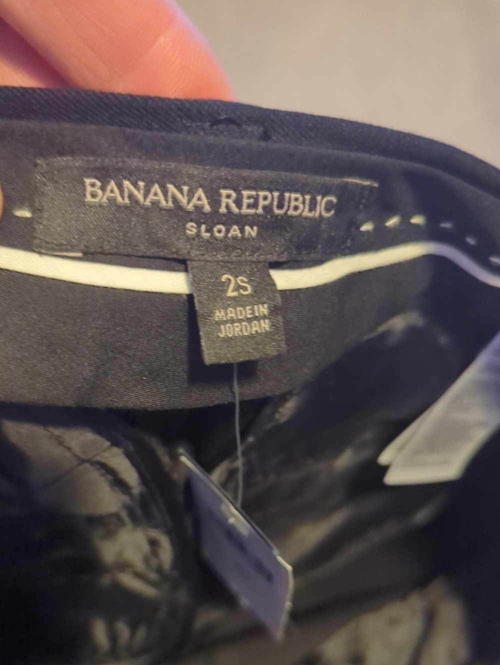 Women's Banana Republic Mid-rise Sloan Size 2S Black NWT - Picture 6 of 6